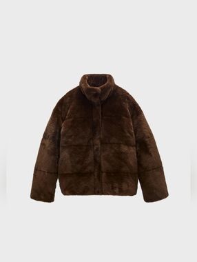 faux fur puffer coat